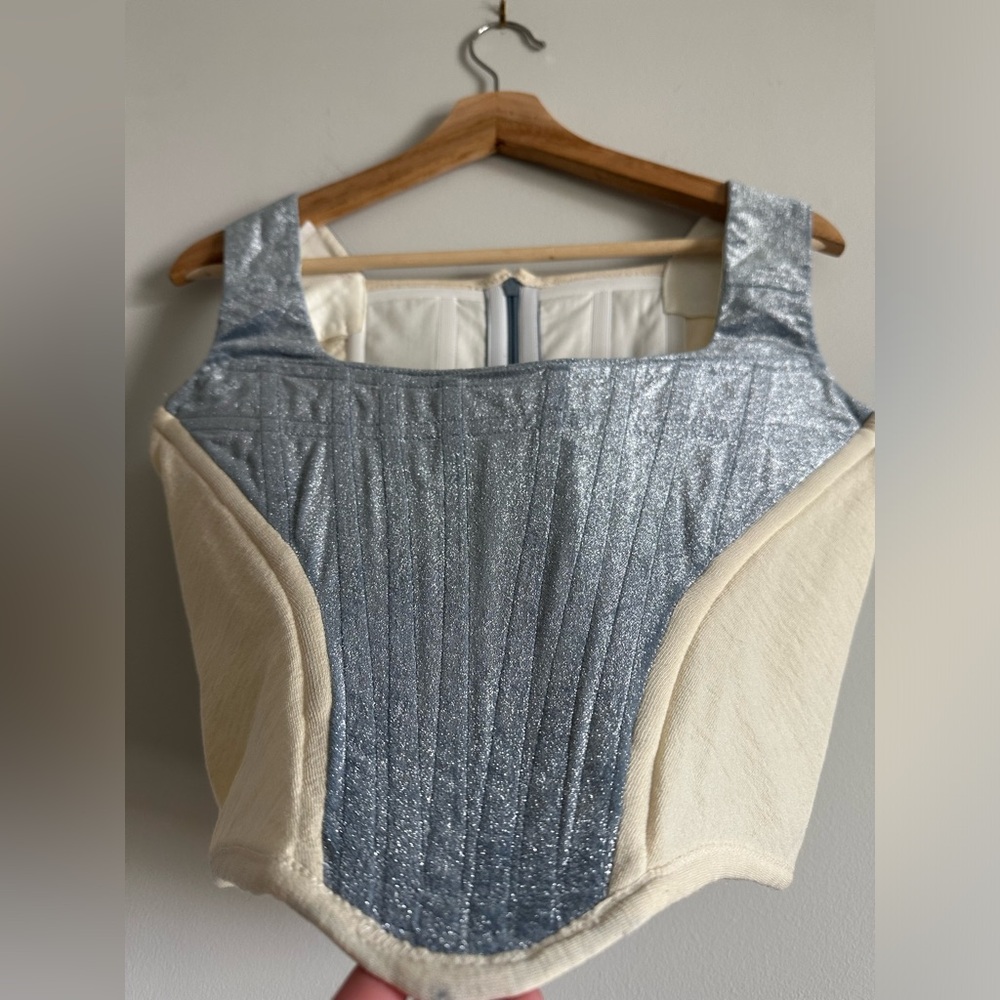 Vivienne Westwood Corset Vintage 1987 Documented Blue Metallic Archival Designer - Picture 14 of 14